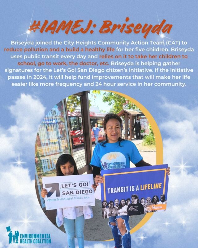 🌟😄 We are so grateful to have Briseyda as a part of our City Heights CAT (community action team)! 
She is an incredibly involved and active member of the community with a passion for helping others. She fights for better public transit and clean air; she stays informed at community meetings, and shares resources with those who need them most. 
------------------------------------------------------------
🌟😄 ¡Estamos muy agradecid@s de tener a Briseyda como parte de nuestro CAT (equipo de acción comunitaria) de City Heights! 
Ella es un miembro increíblemente involucrada y activa de la comunidad con una pasión por ayudar a los demás. Ella lucha por un mejor transporte público y aire limpio; se mantiene informada en las reuniones comunitarias y comparte recursos con quienes más los necesitan. 
#EHC #EnvironmentalHealth #ClimateJustice #TransitJustice #EJ #IAMEJ #CityHeights #SanDiegoCounty #TransitisALifeline #10TLL #ClimateActivist #ClimateEmergency